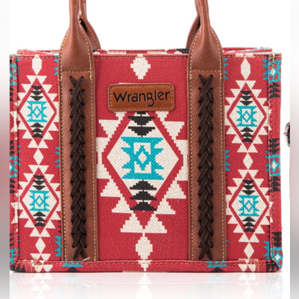 Used once small Aztec tote